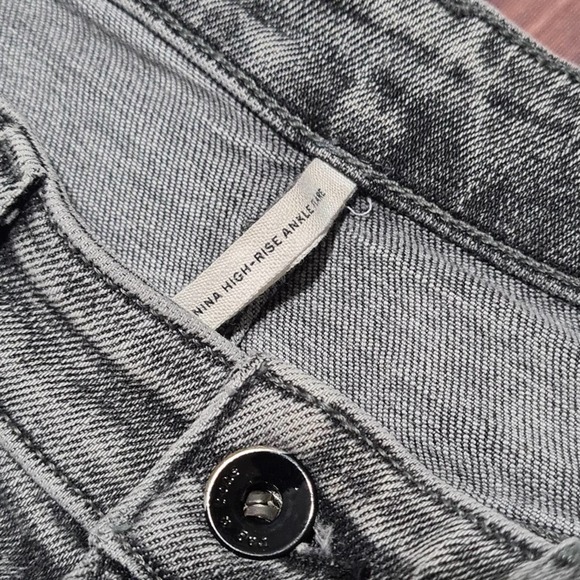 Rag & Bone High Rise Ankle Flare Jeans Size 32 - Picture 6 of 8